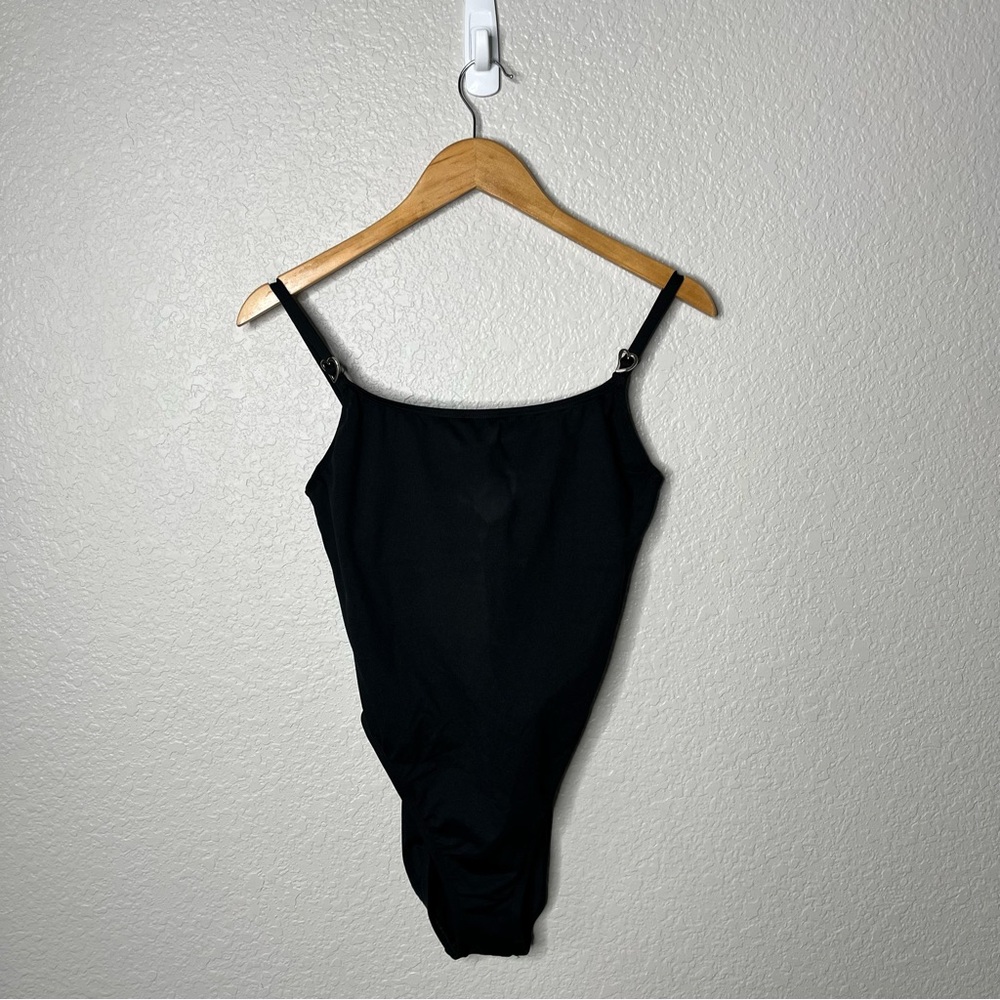 NEW Vintage Victoria’s Secret Black One Piece Swimsuit Size 14 90s USA Made NWT‎